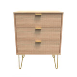 Linear 3 Drawer Midi Chest with Legs