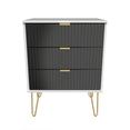 Linear 3 Drawer Midi Chest with Legs
