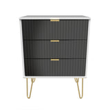Linear 3 Drawer Midi Chest with Legs