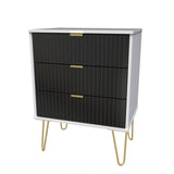 Linear 3 Drawer Midi Chest with Legs