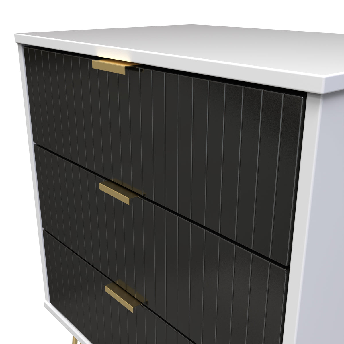 Linear 3 Drawer Midi Chest with Legs
