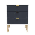 Linear 3 Drawer Midi Chest with Legs