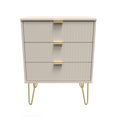 Linear 3 Drawer Midi Chest with Legs