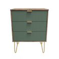 Linear 3 Drawer Midi Chest with Legs