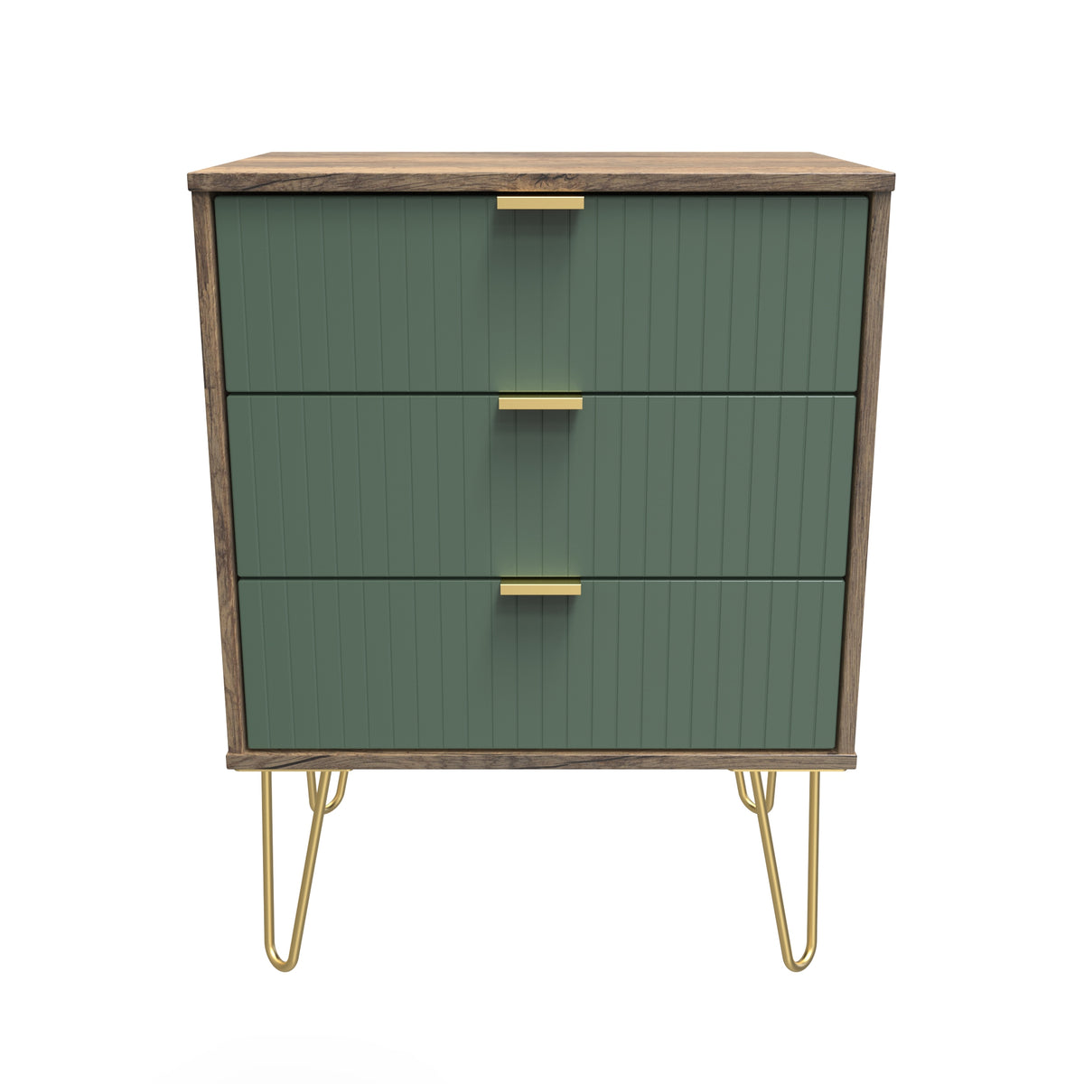 Linear 3 Drawer Midi Chest with Legs