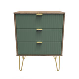 Linear 3 Drawer Midi Chest with Legs