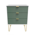 Linear 3 Drawer Midi Chest with Legs
