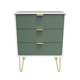 Linear 3 Drawer Midi Chest with Legs