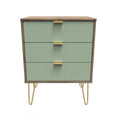 Linear 3 Drawer Midi Chest with Legs