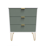 Linear 3 Drawer Midi Chest with Legs