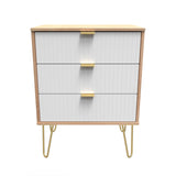 Linear (F) 3 Drawer Midi Chest with Legs