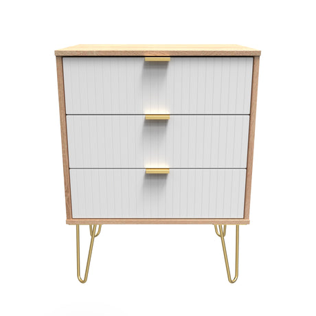 Linear (F) 3 Drawer Midi Chest with Legs