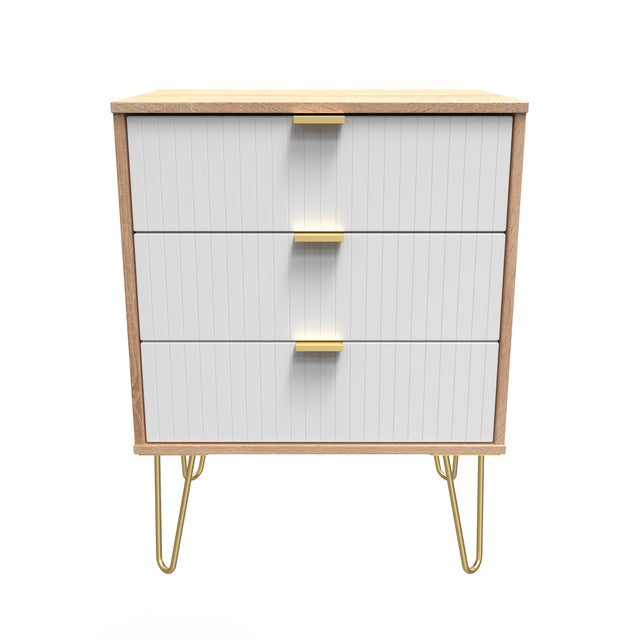 Linear (F) 3 Drawer Midi Chest with Legs