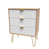 Linear (F) 3 Drawer Midi Chest with Legs