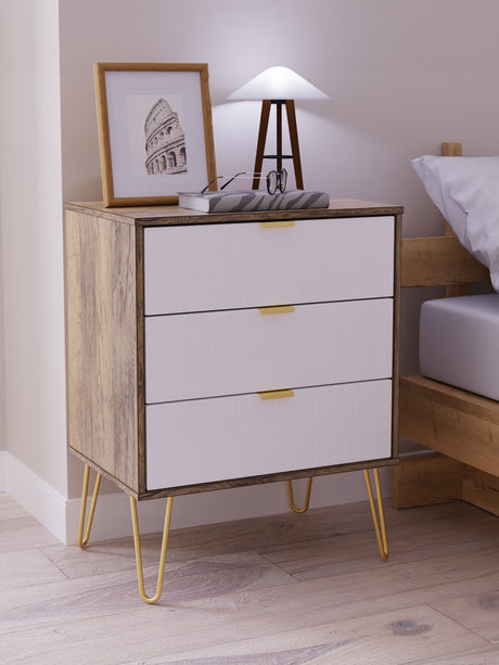 Linear 3 Drawer Midi Chest with Legs