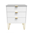 Linear 3 Drawer Midi Chest with Legs