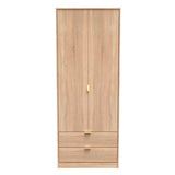 Linear Tall 2 Drawer Wardrobe