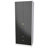 Linear Tall 2 Drawer Wardrobe