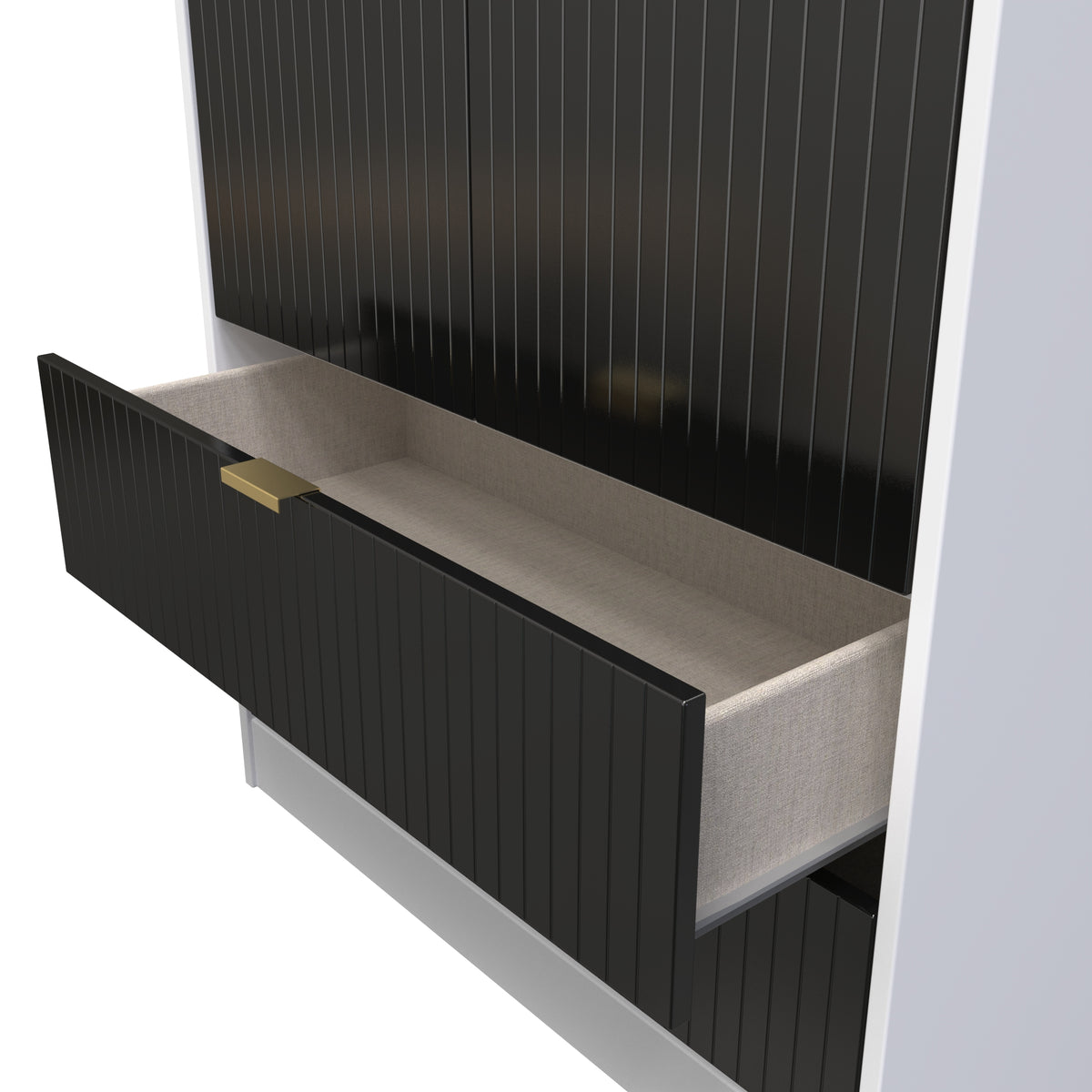 Linear Tall 2 Drawer Wardrobe