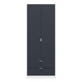 Linear Tall 2 Drawer Wardrobe