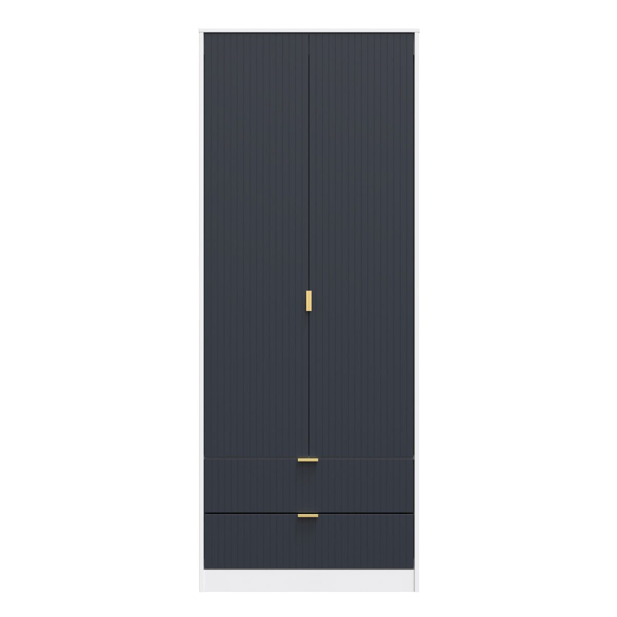 Linear Tall 2 Drawer Wardrobe