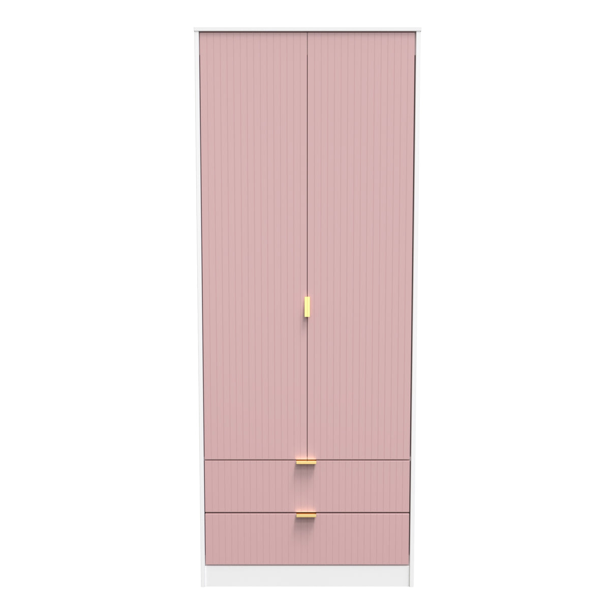 Linear Tall 2 Drawer Wardrobe