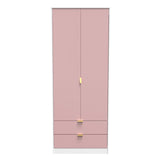 Linear Tall 2 Drawer Wardrobe