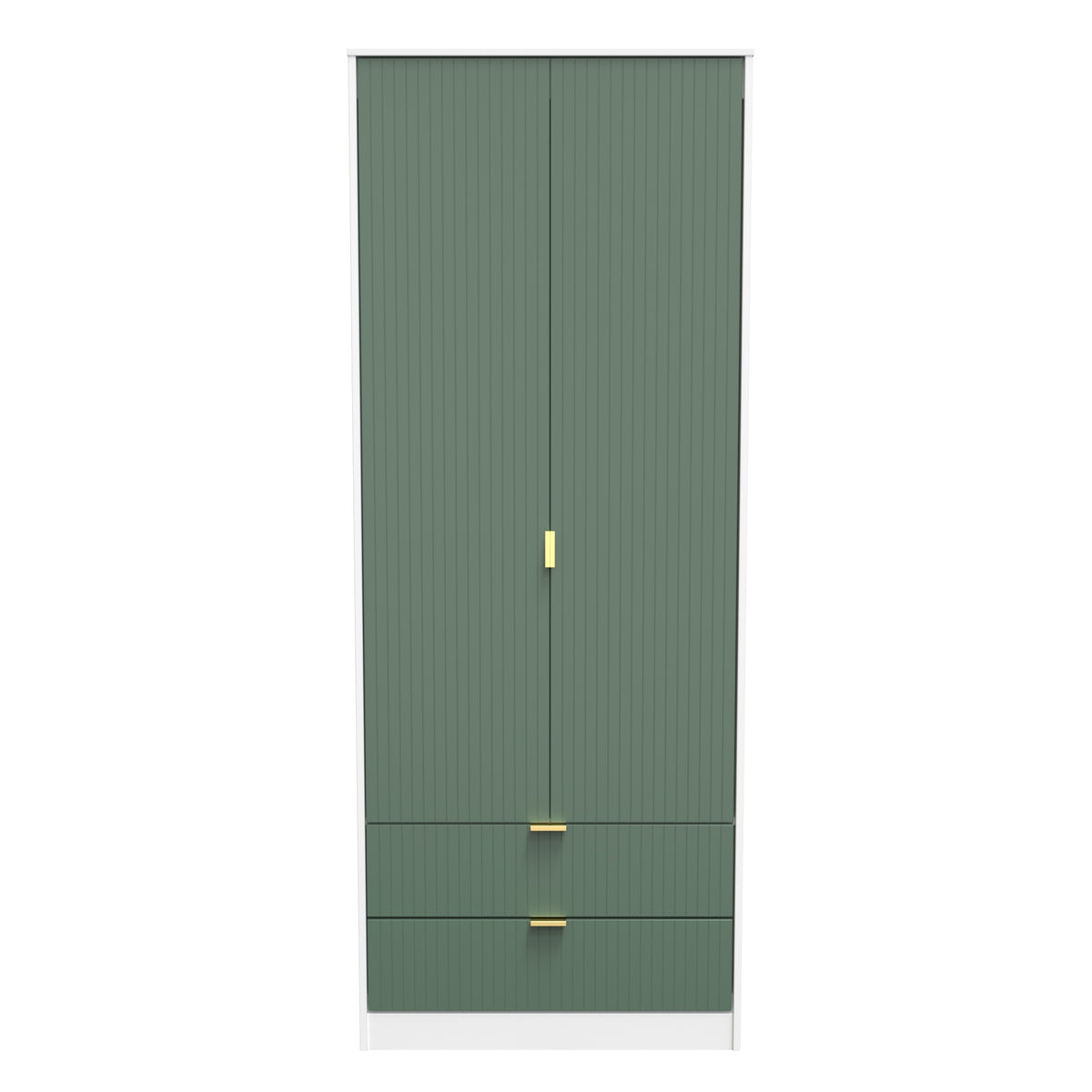 Linear Tall 2 Drawer Wardrobe