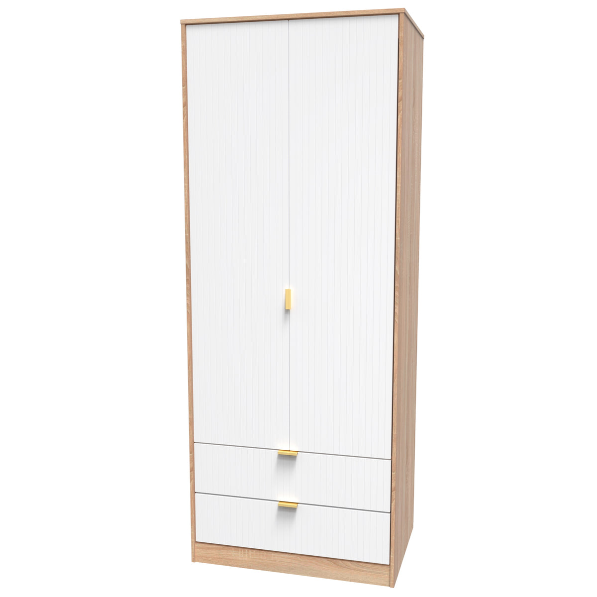Linear (F) Tall 2 Drawer Wardrobe