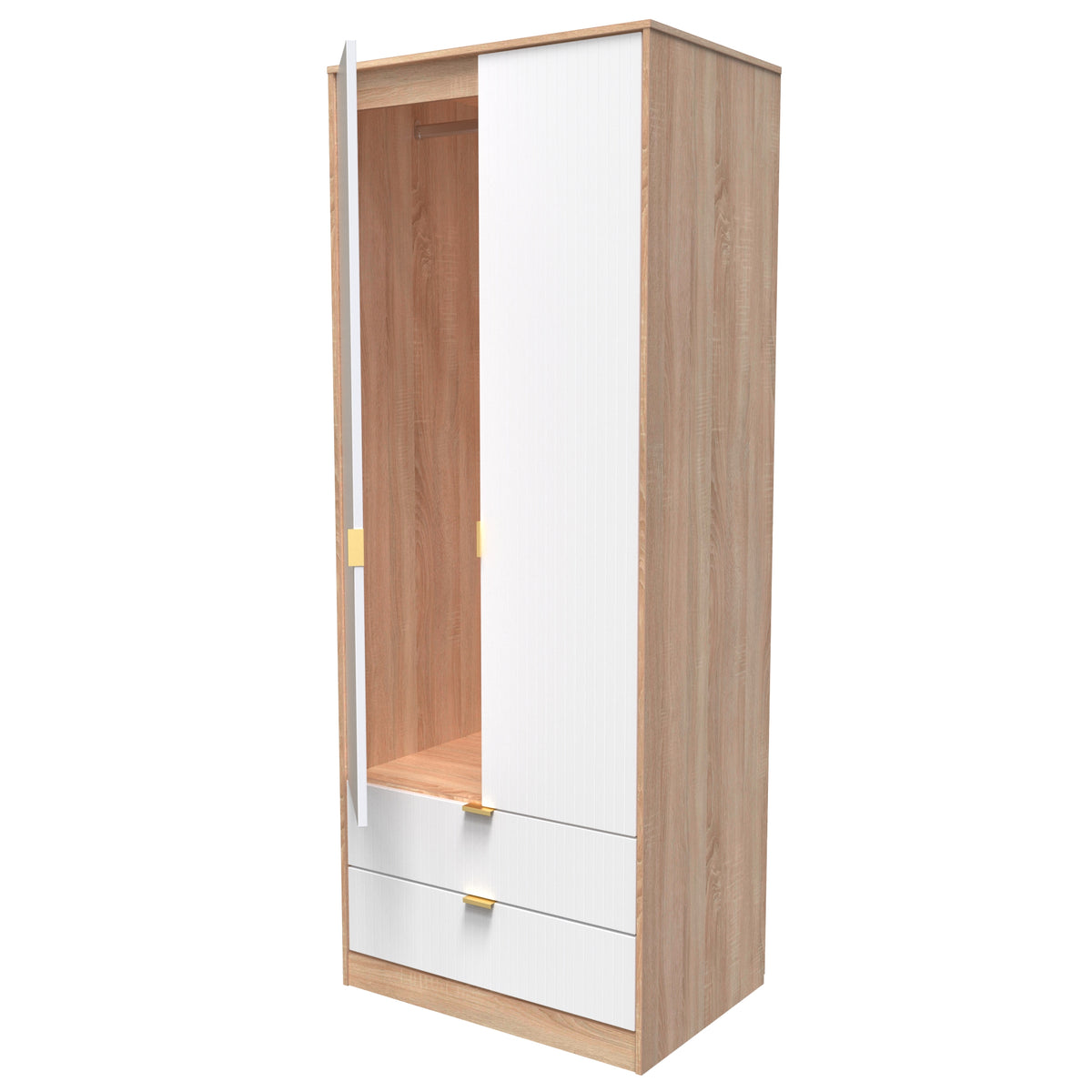 Linear (F) Tall 2 Drawer Wardrobe