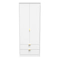 Linear Tall 2 Drawer Wardrobe