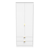 Linear Tall 2 Drawer Wardrobe