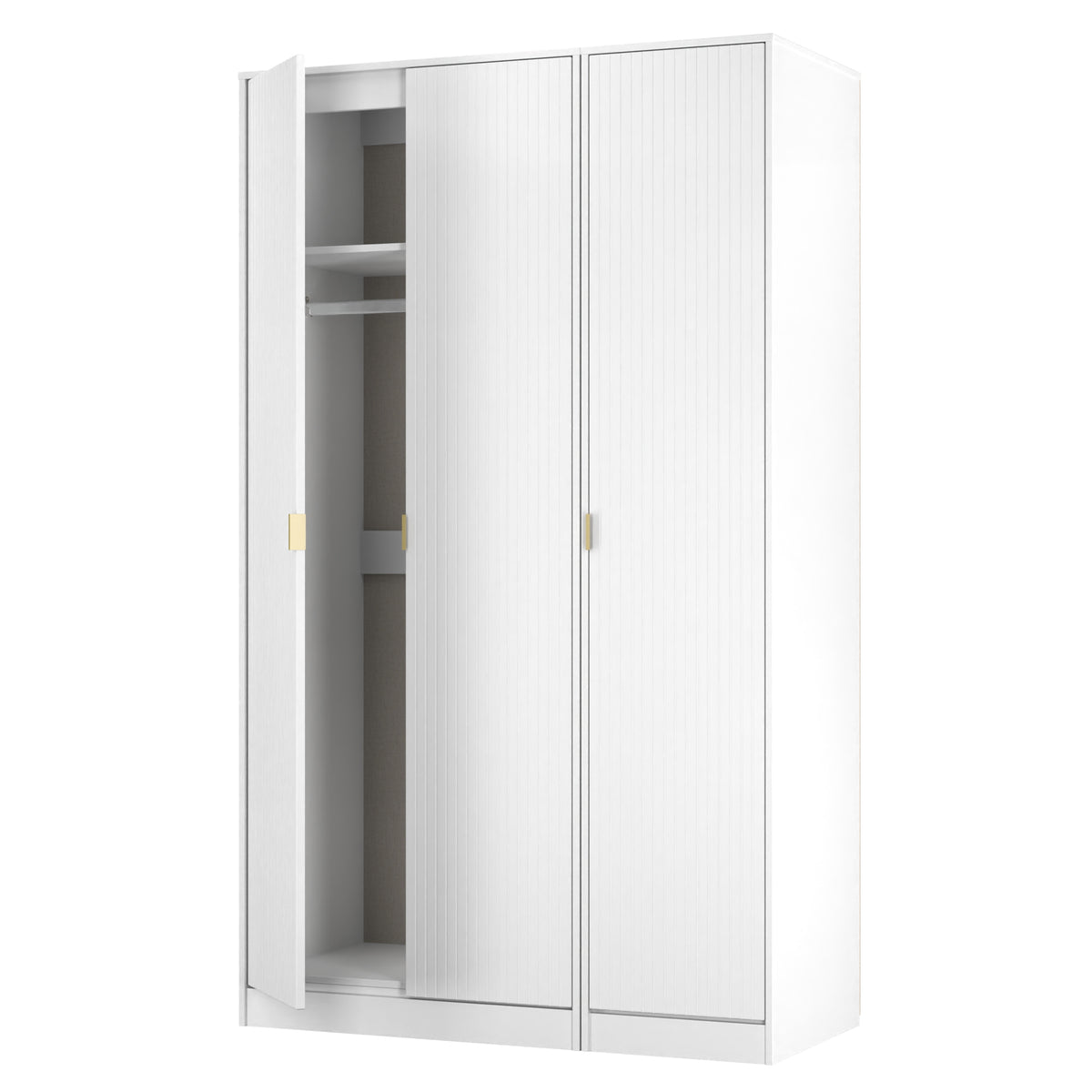 Linear Tall Triple Plain Wardrobe
