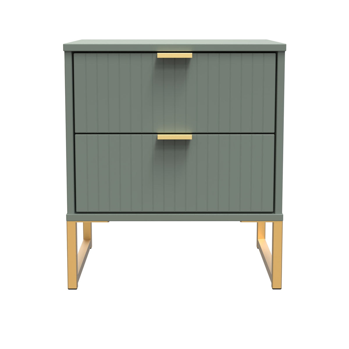Linear 2 Drawer Bedside Cabinet