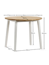 Linwood Round 2-4 Seater Drop Leaf Dining Table