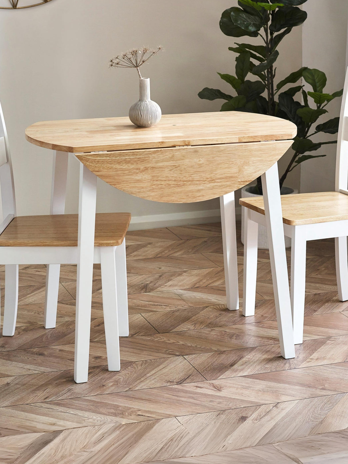 Linwood Round 2-4 Seater Drop Leaf Dining Table