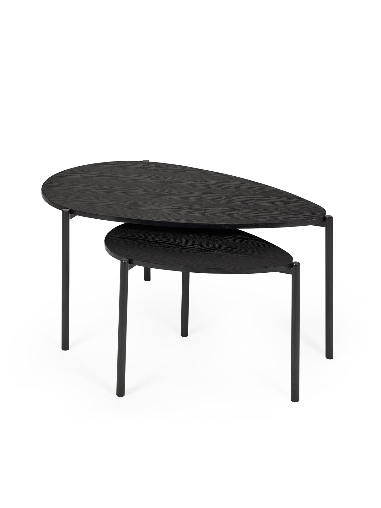 Lorette Teardrop Nest of 2 Coffee Tables