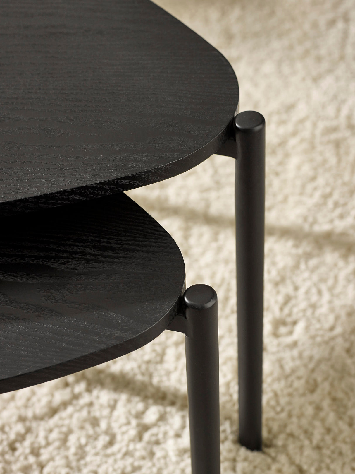 Lorette Teardrop Nest of 2 Coffee Tables
