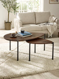 Lorette Teardrop Nest of 2 Coffee Tables