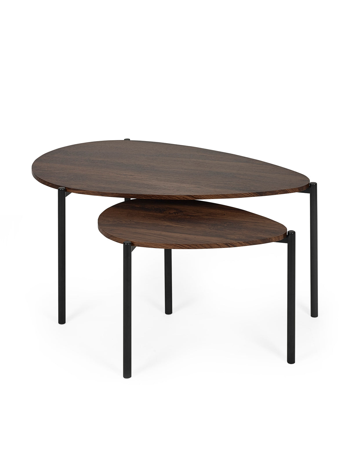 Lorette Teardrop Nest of 2 Coffee Tables