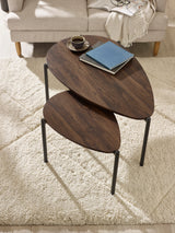 Lorette Teardrop Nest of 2 Coffee Tables