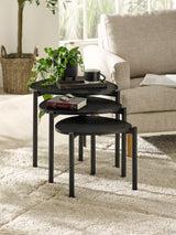 Lorette Teardrop Nest of 3 Side Tables