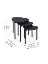 Lorette Teardrop Nest of 3 Side Tables