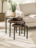 Lorette Teardrop Nest of 3 Side Tables