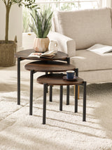 Lorette Teardrop Nest of 3 Side Tables