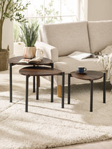 Lorette Teardrop Nest of 3 Side Tables