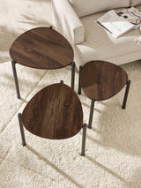 Lorette Teardrop Nest of 3 Side Tables