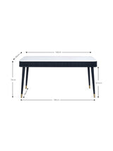 Louis Rectangular Stone Top 4-6 Seater Dining Table with 2 Drawers