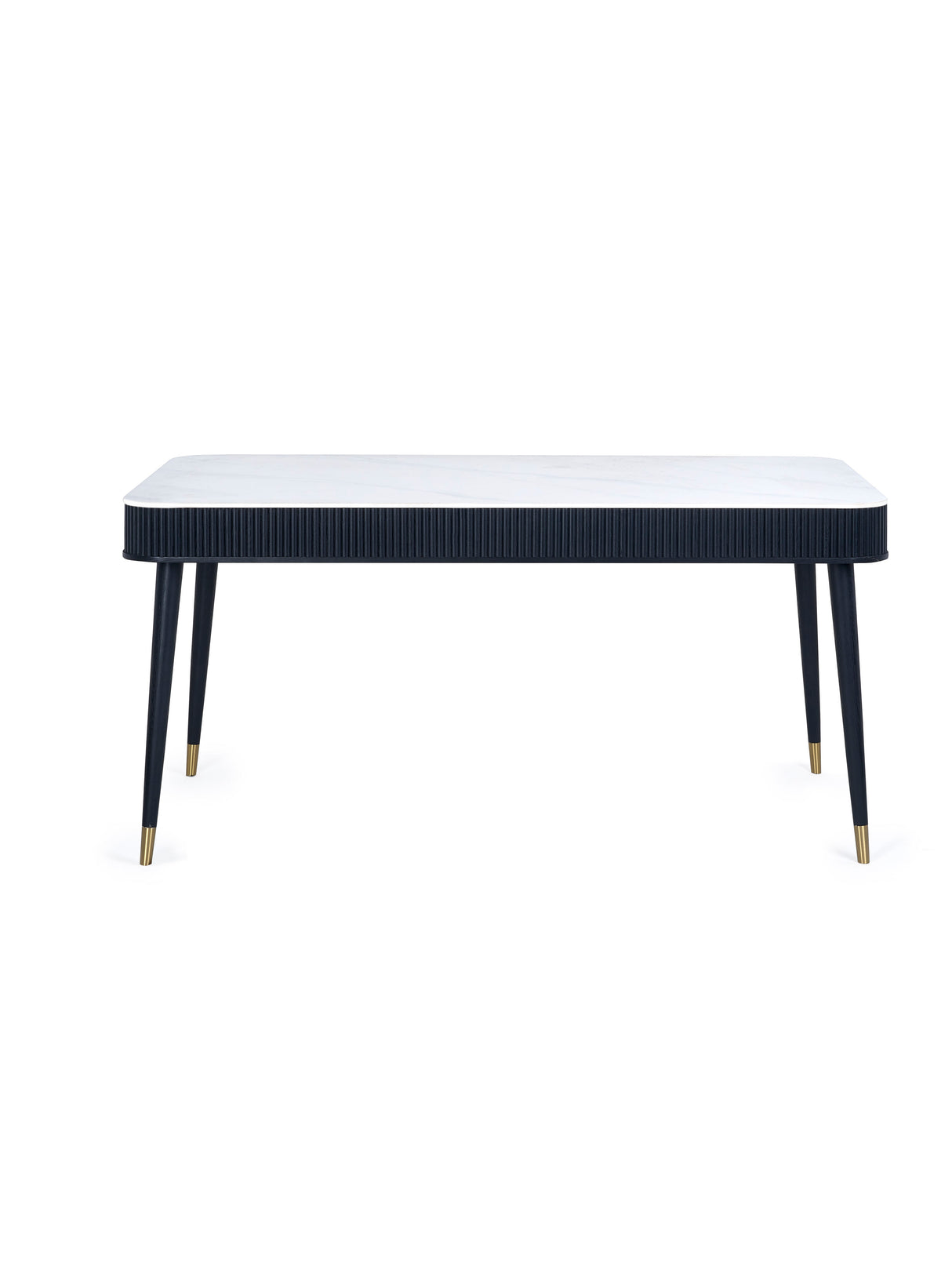 Louis Rectangular Stone Top 4-6 Seater Dining Table with 2 Drawers