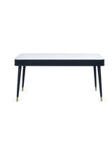 Louis Rectangular Stone Top 4-6 Seater Dining Table with 2 Drawers